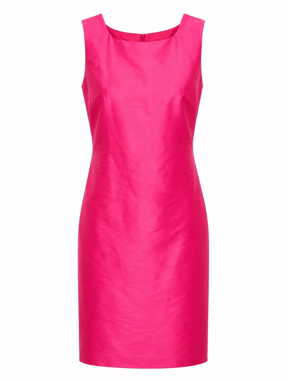 Shomi 100% Silk Fuchsia Pink Sheath Dress Size 10 Sleeveless‎ Cocktail Dress